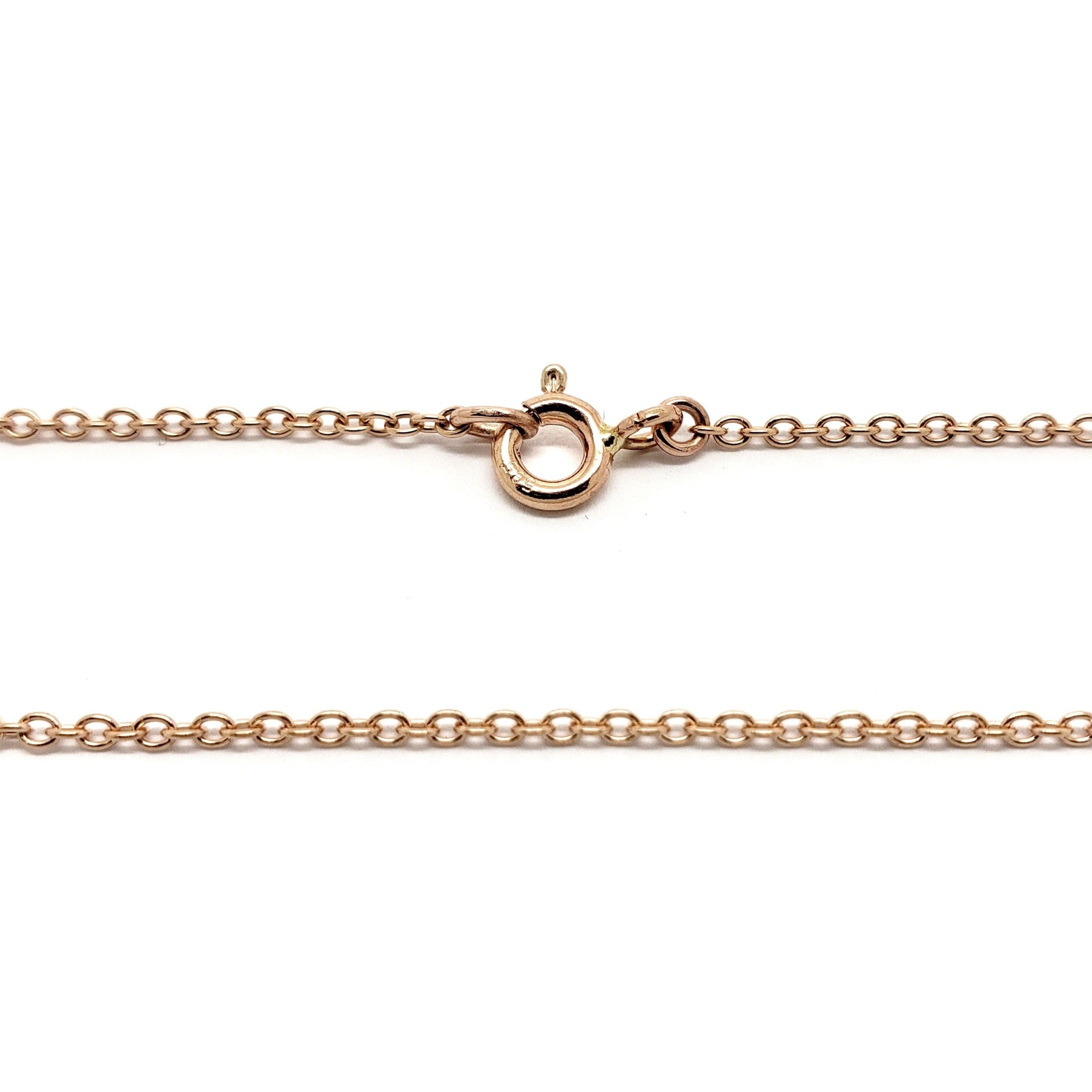 10kt Rose Gold Rolo Chain