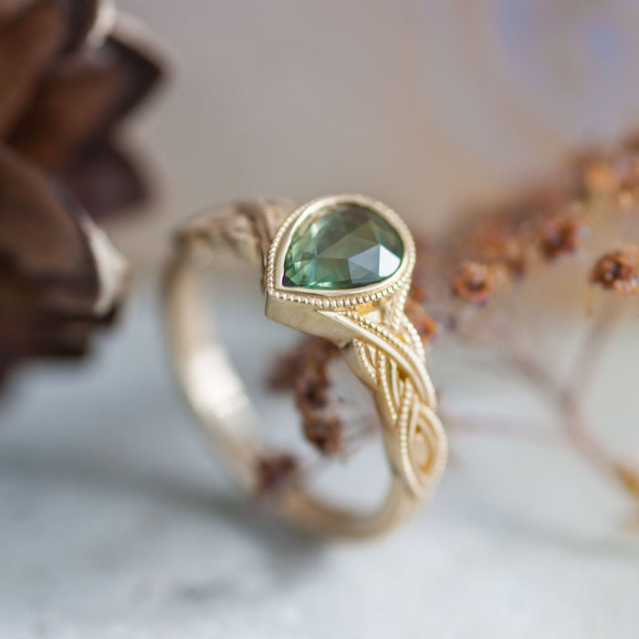 New diamond and sapphire engagement ring videos