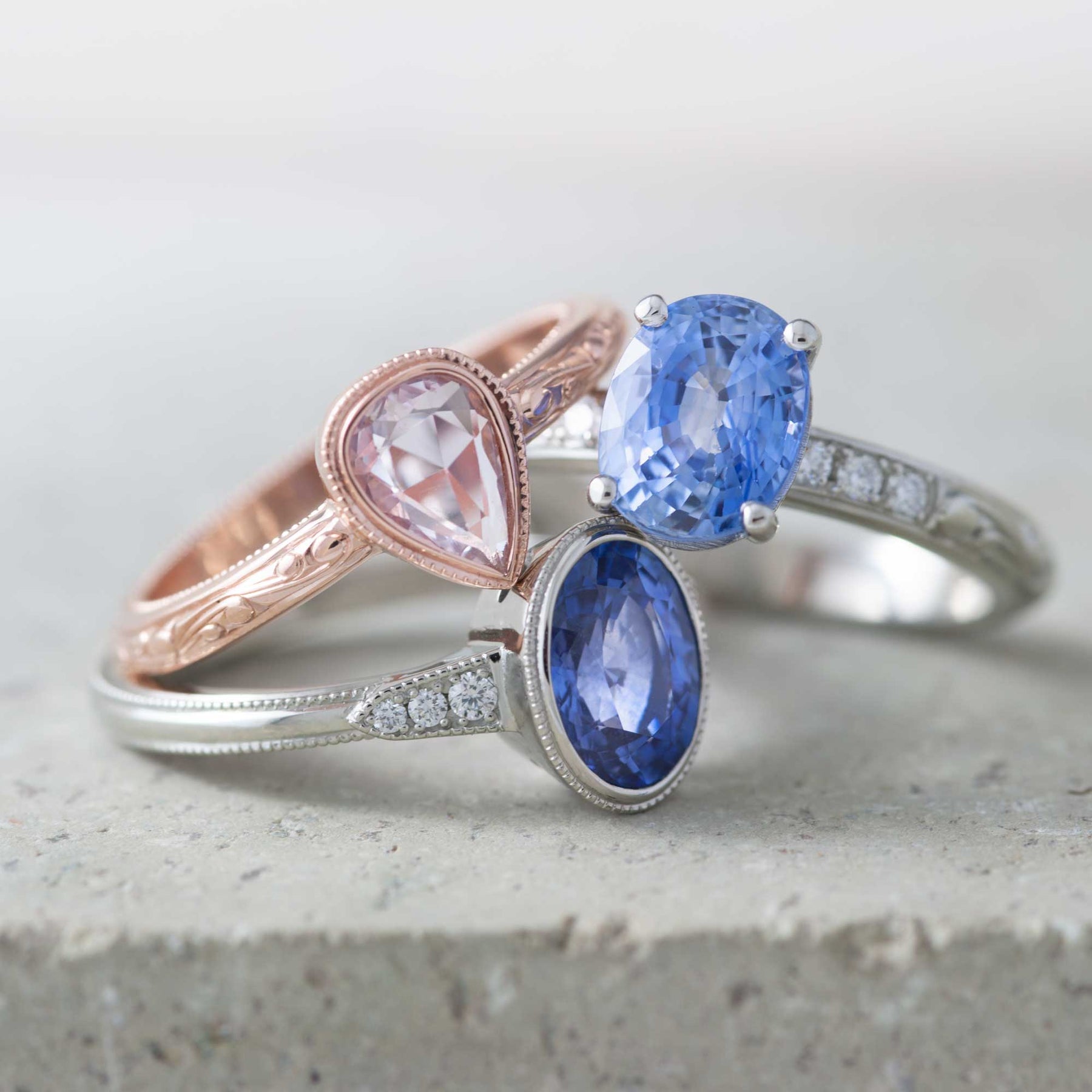 Sapphires! Fresh from the Workshop
