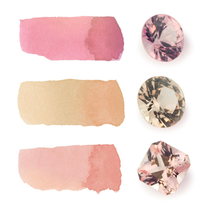 Colour Report Part 1: The perfect peach pink engagement ring gemstone