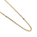 10kt yellow gold flat cable link chain on white background