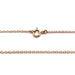 14kt rose gold cable chain with spring clasp closure