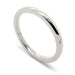 14kt white gold low dome wedding ring with high polished finish