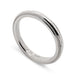 14kt white gold wedding ring with millgrain edge, handcrafted by Era Design