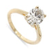 14kt yellow gold engagement ring with oval lab-grown diamond in solitaire setting