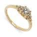 14kt yellow gold engagement ring with round Canadian diamonds in a six-claw setting