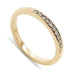 14kt yellow gold wedding ring with pave-set lab-grown diamonds