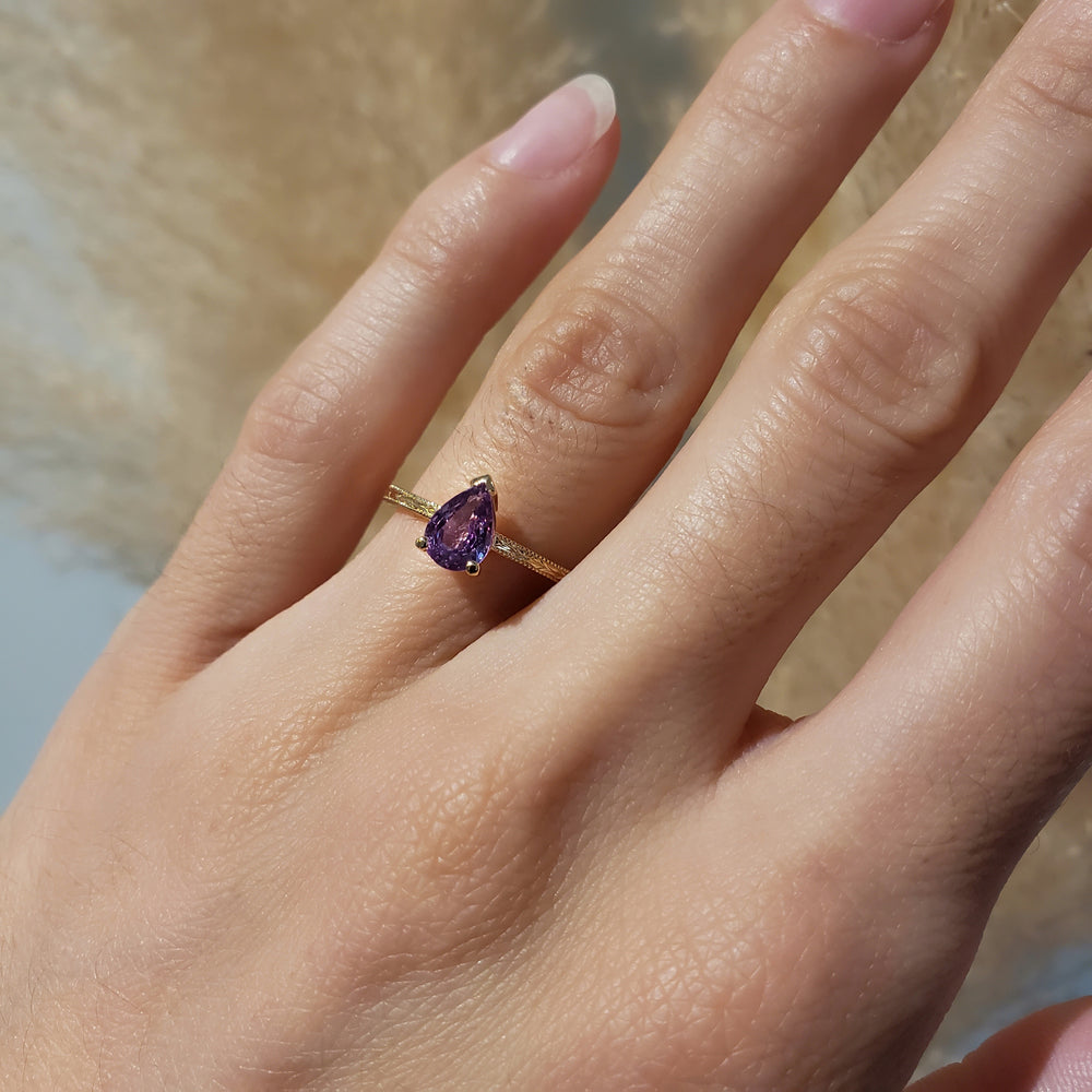 Unheated Pink Sapphire Engagement Ring | Era Design Vancouver Canada