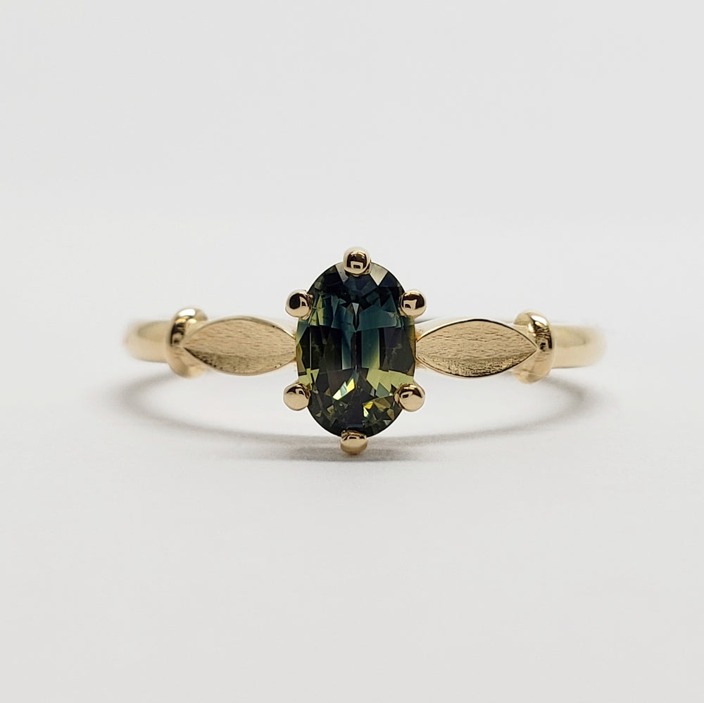 Australian Sapphire Engagement Ring | Era Design Vancouver Canada