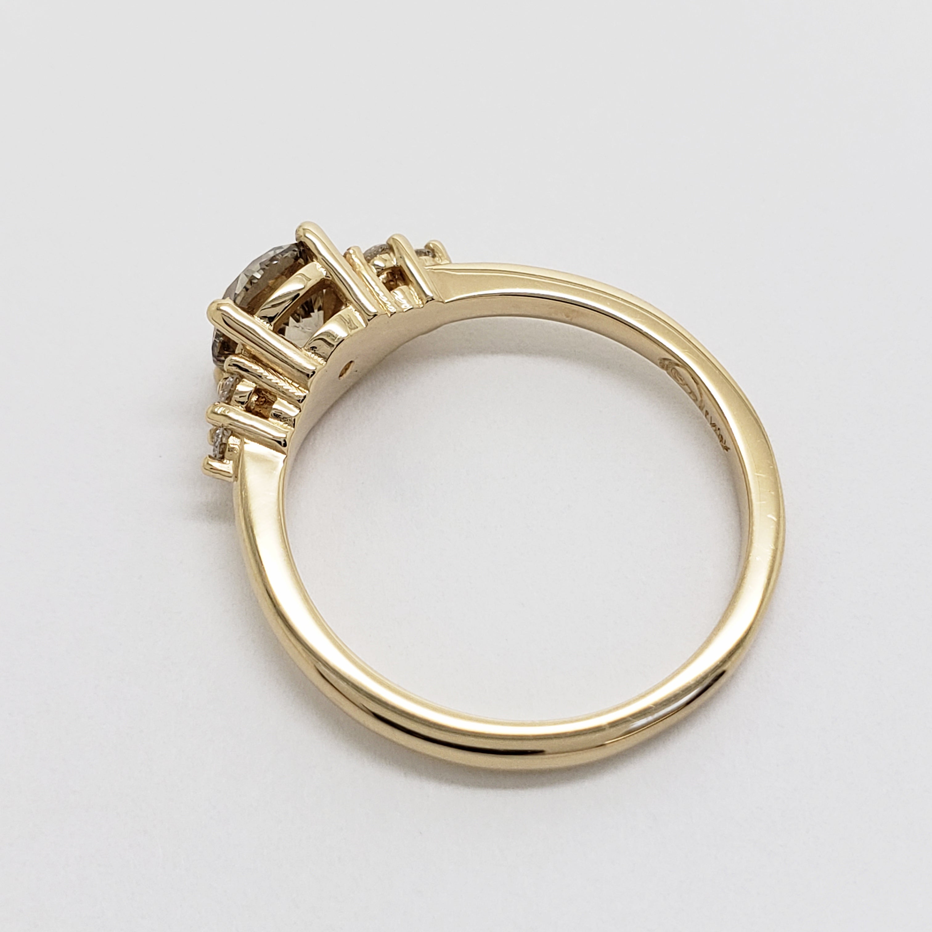 Champagne Diamond Engagement Ring | Era Design Vancouver Canada