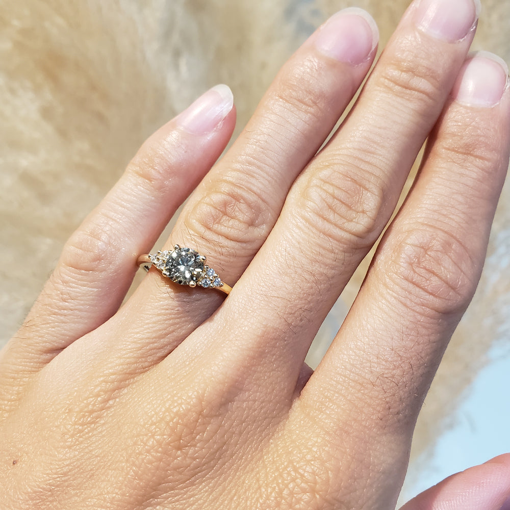 Champagne Diamond Engagement Ring | Era Design Vancouver Canada