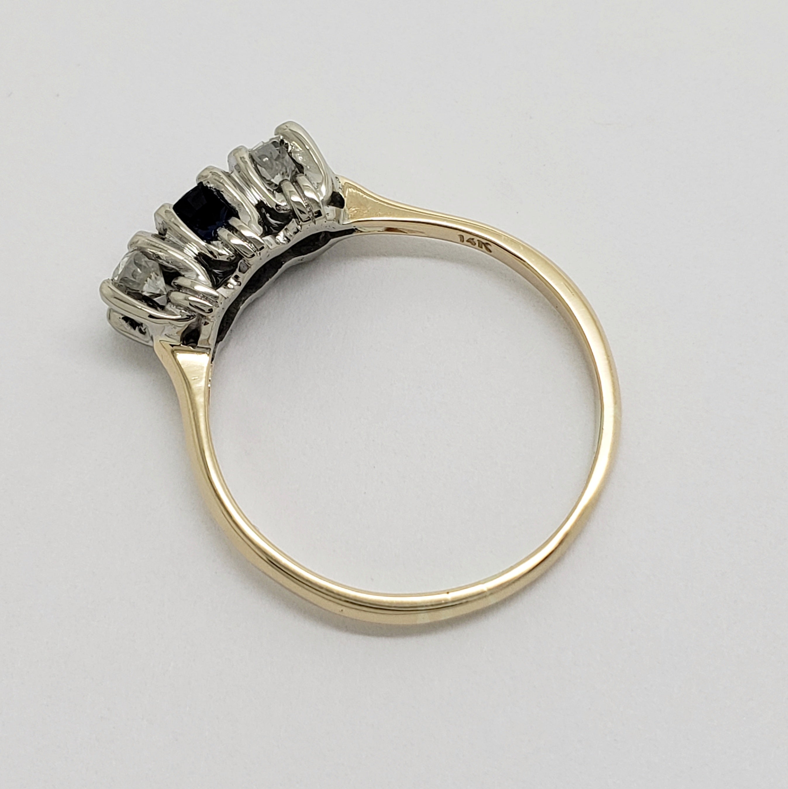 Vintage Sapphire and Diamond Ring | Era Design Vancouver Canada