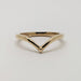 Yellow Gold Chevron Wedding Ring | Era Design Vancouver Canada