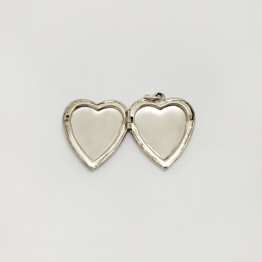 Vintage Enamel Silver Locket | Era Design Vancouver Canada