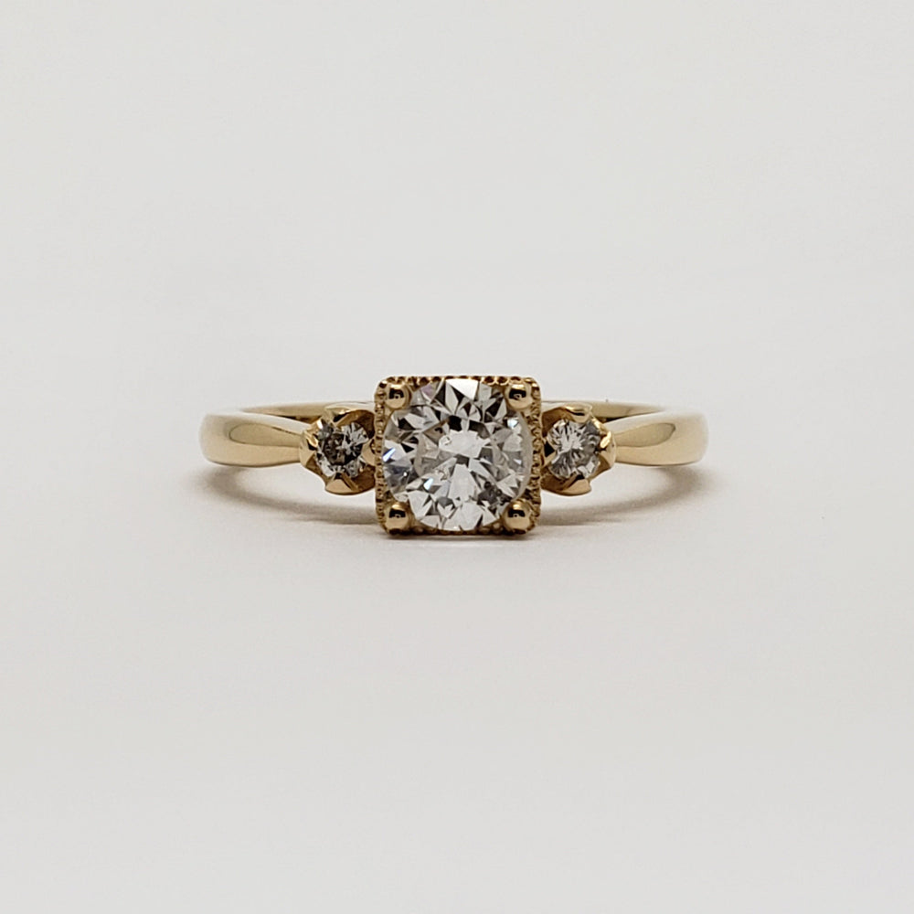 Vintage Diamond Engagement Ring | Era Design Vancouver Canada