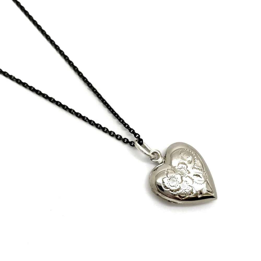 Vintage Engraved Heart Locket | Era Design Vancouver Canada