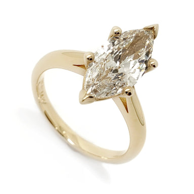 Marquise Solitaire Lab Diamond Engagement Ring | Era Design Vancouver Canada