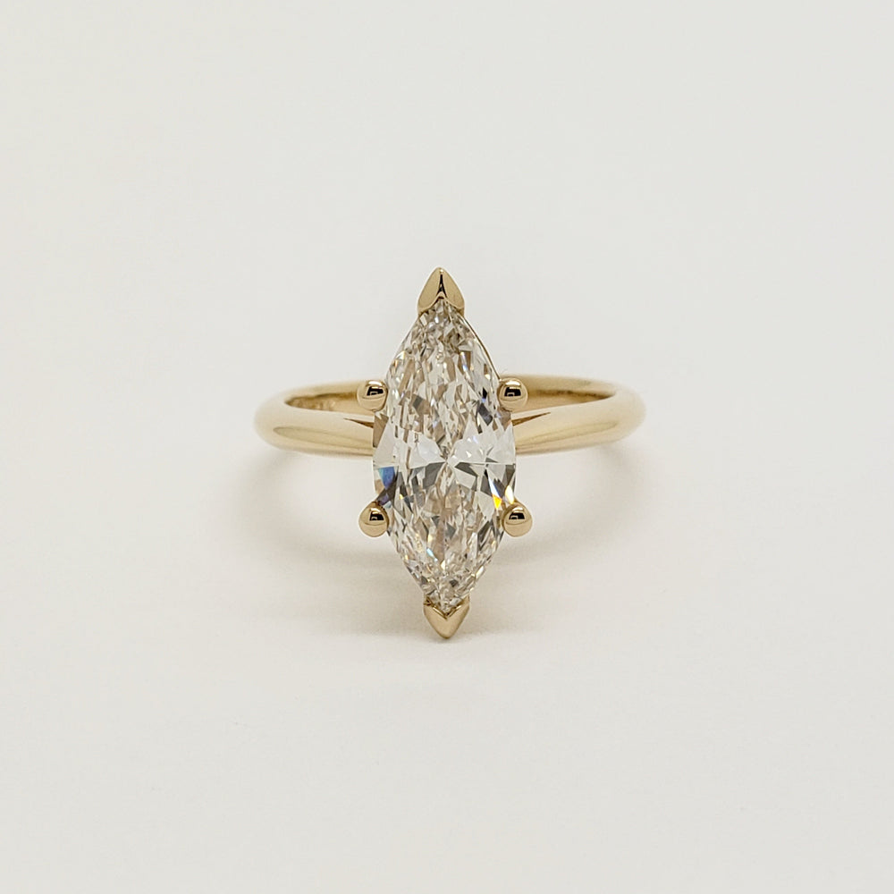 Marquise Solitaire Lab Diamond Engagement Ring | Era Design Vancouver Canada