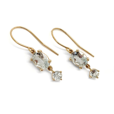 14kt Yellow Gold Aquamarine Earrings | Era Design Vancouver Canada