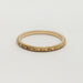 Yellow Gold Engraved Wedding Ring | Era Design Vancouver Canada