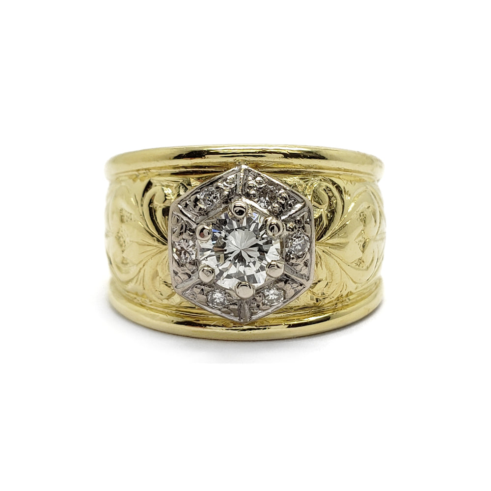 Vintage Renaissance-Style Diamond Ring
