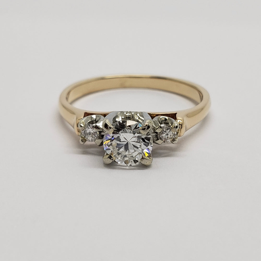 Vintage Three-Stone Diamond Ring