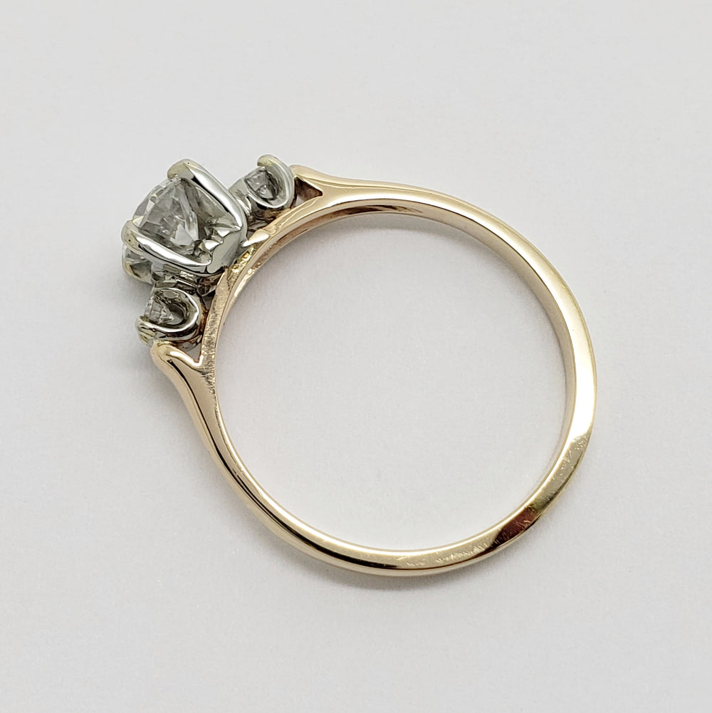 Vintage Three-Stone Diamond Ring