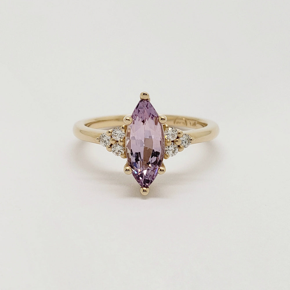 Marquis Sapphire Engagement Ring | Era Design Vancouver Canada