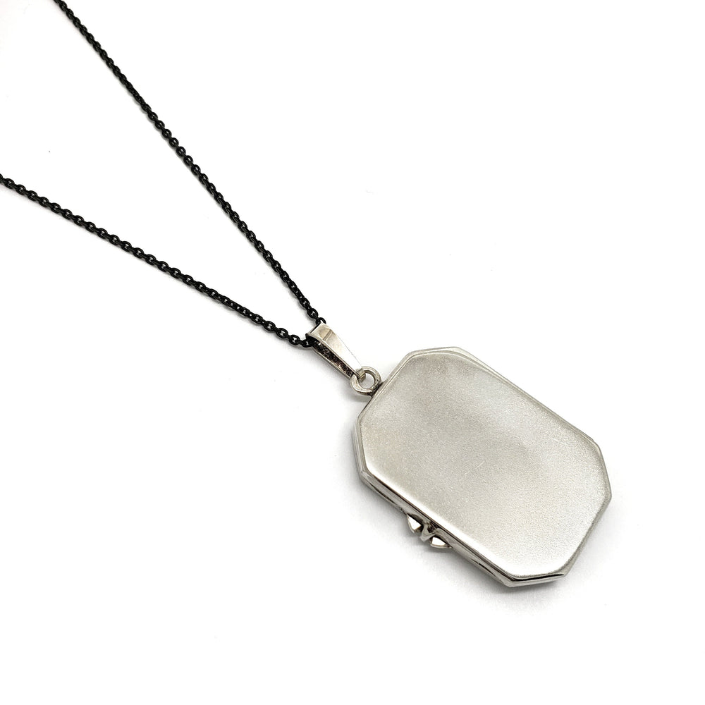 Vintage Engraved Square Locket | Era Design Vancouver Canada