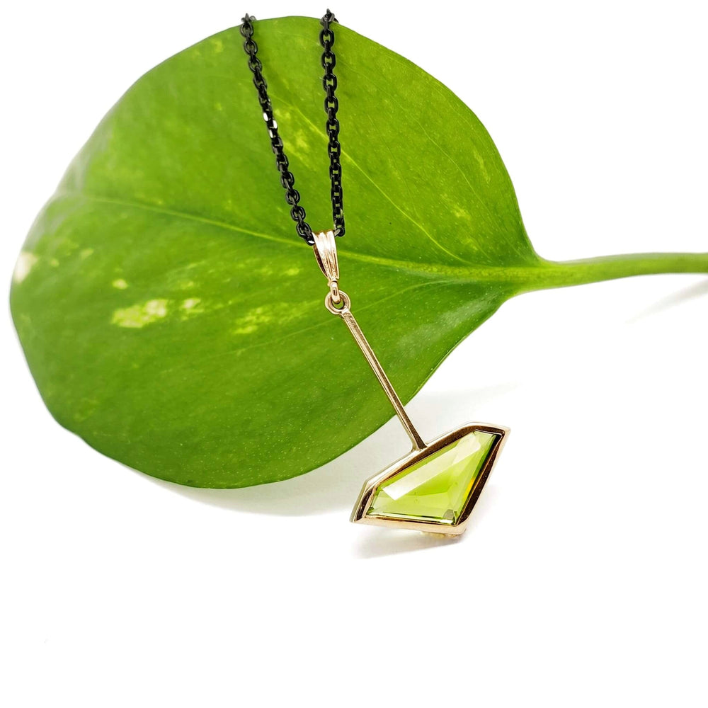 Vintage Peridot Kite Pendant