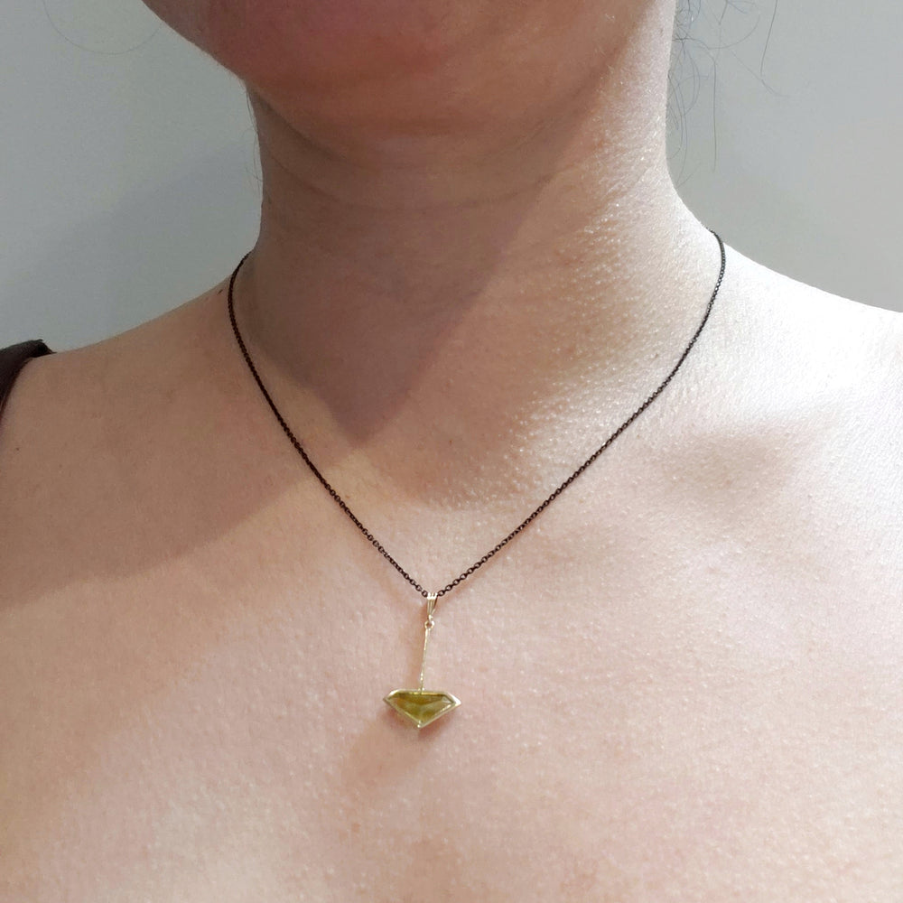Vintage Peridot Kite Pendant