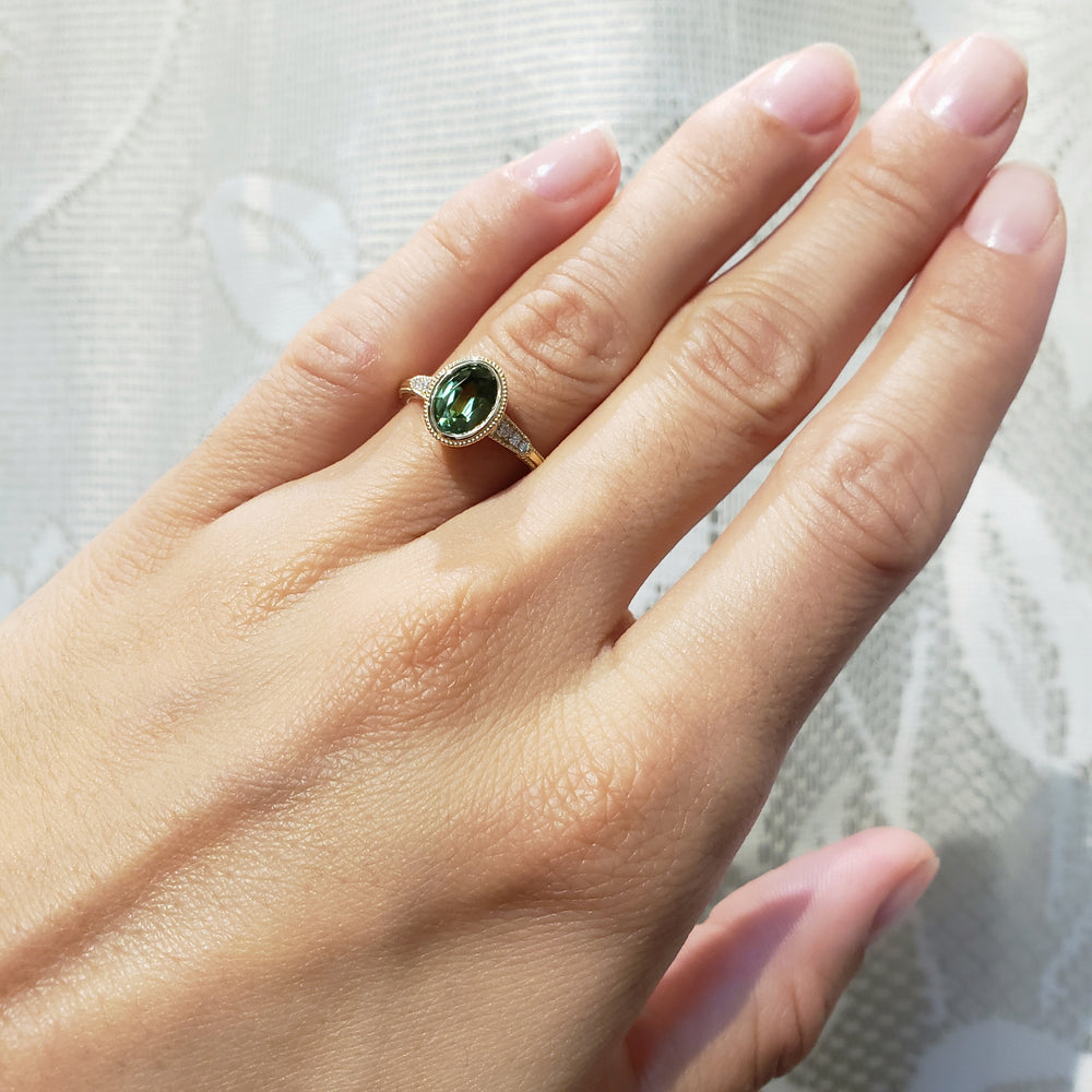 Ella Yellow | Green Sapphire