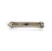 Back view of antique 10kt white gold pin with pearls and blue sapphire setting