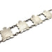 Back view of sterling silver Canadian crest bracelet showing hallmarks