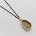 Back view of vintage opal pendant in 14kt yellow gold bezel setting