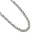 Close-up of sterling silver wheat chain bracelet links
