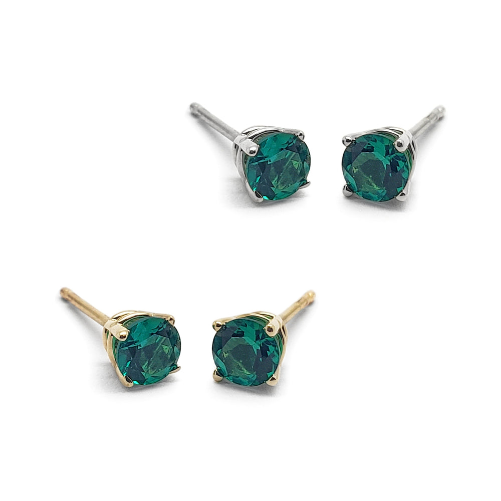 Lab Grown Emerald Earrings | Era Design Vancouver Canada