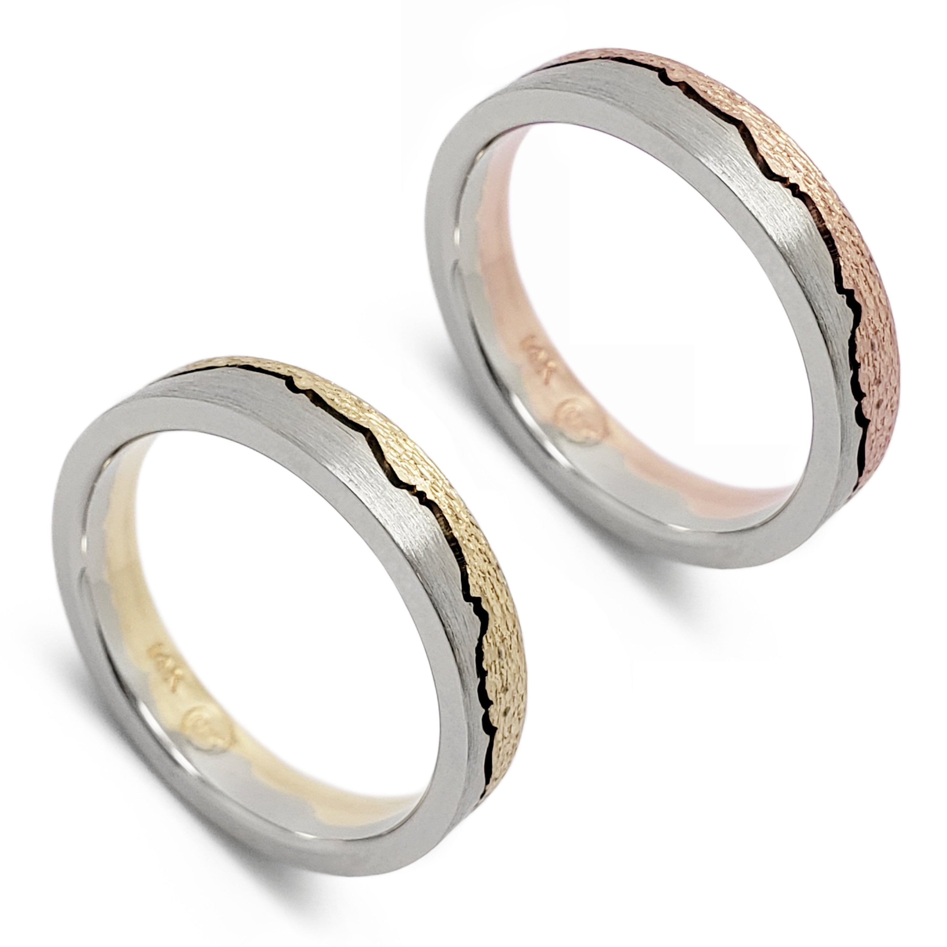 Mountain Range Wedding Ring | Era Design Vancouver Canada
