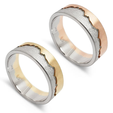 Mountain Range Wedding Ring | Era Design Vancouver Canada
