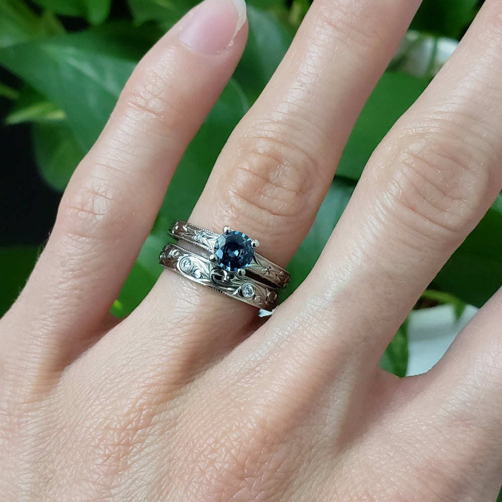 Montana Sapphire Engagement Ring | Era Design Vancouver Canada