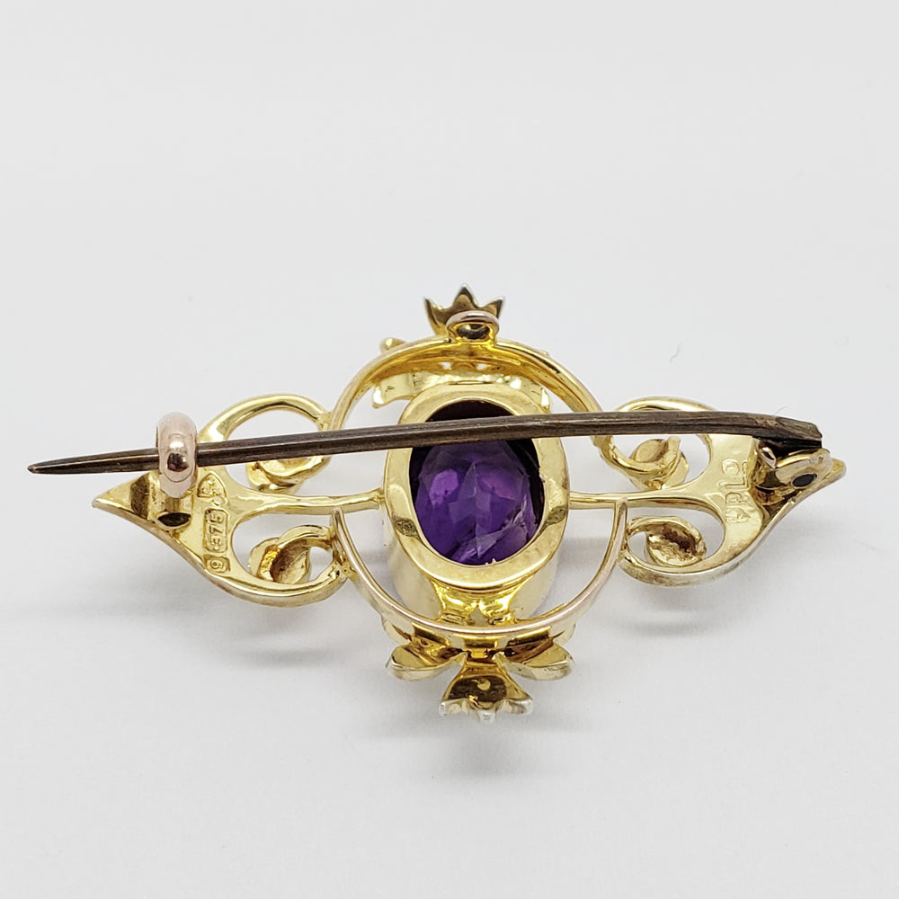 Antique Amethyst Brooch | Era Design Vancouver Canada