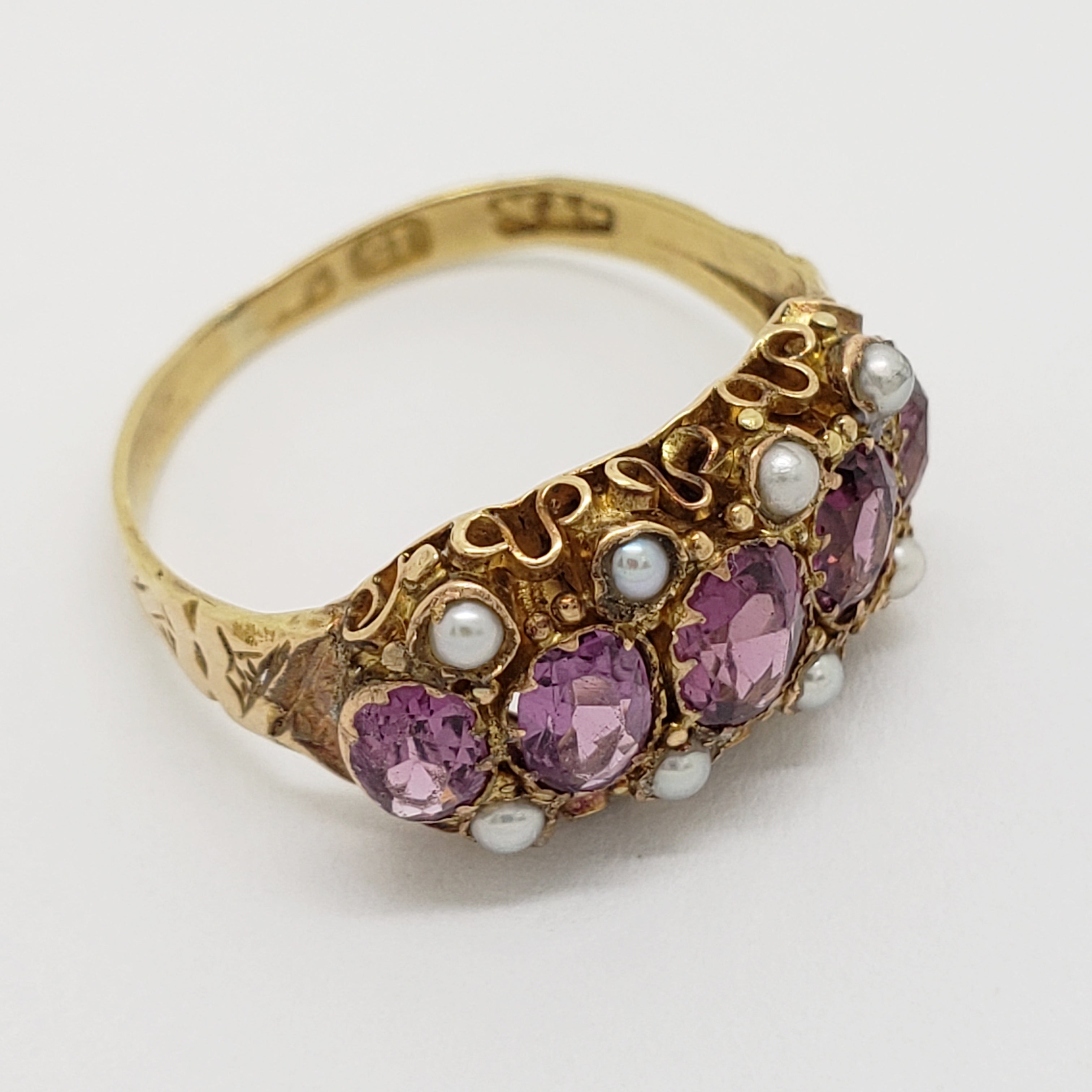 Antique Pearl and Amethyst Ring | Era Design Vancouver Canada