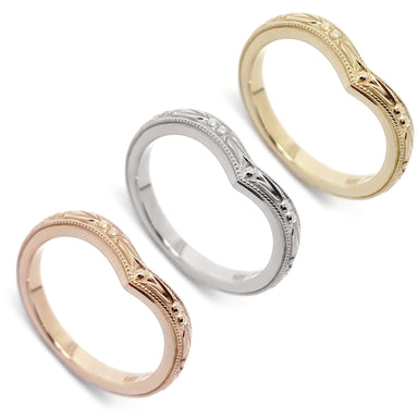 Hand Engraved Wedding Ring | Era Design Vancouver Canada