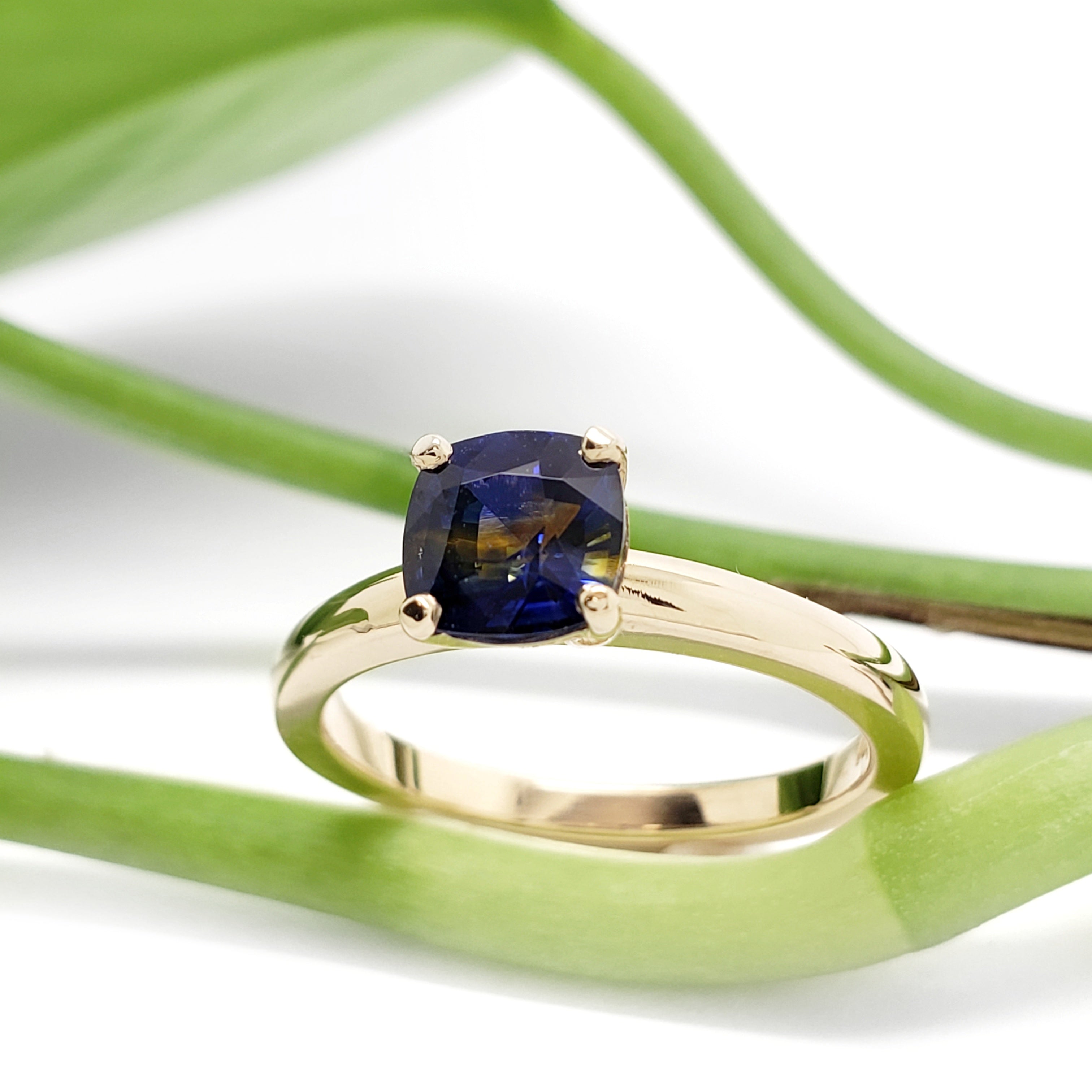 Bi-Colour Sapphire Engagement Ring | Era Design Vancouver Canada