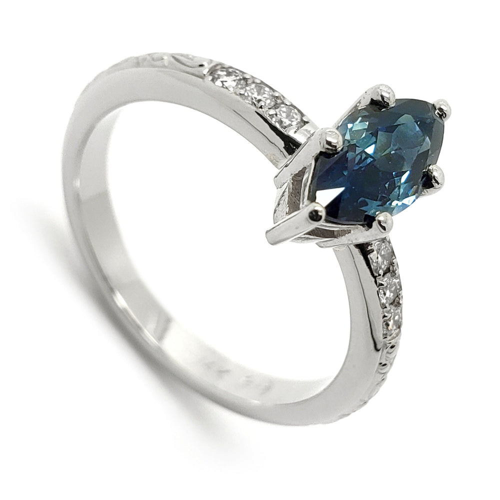 Australian Sapphire Engagement Ring | Era Design Vancouver Canada