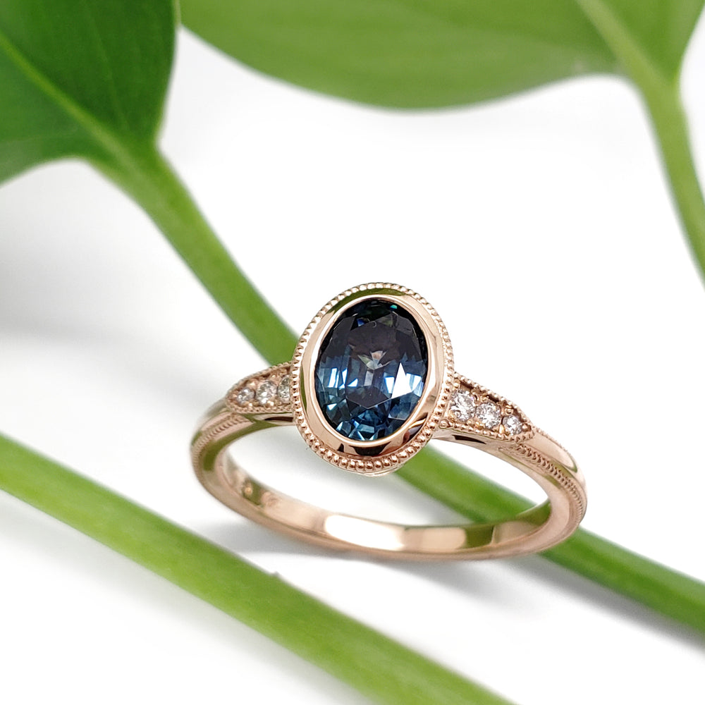 Montana Sapphire Engagement Ring | Era Design Vancouver Canada