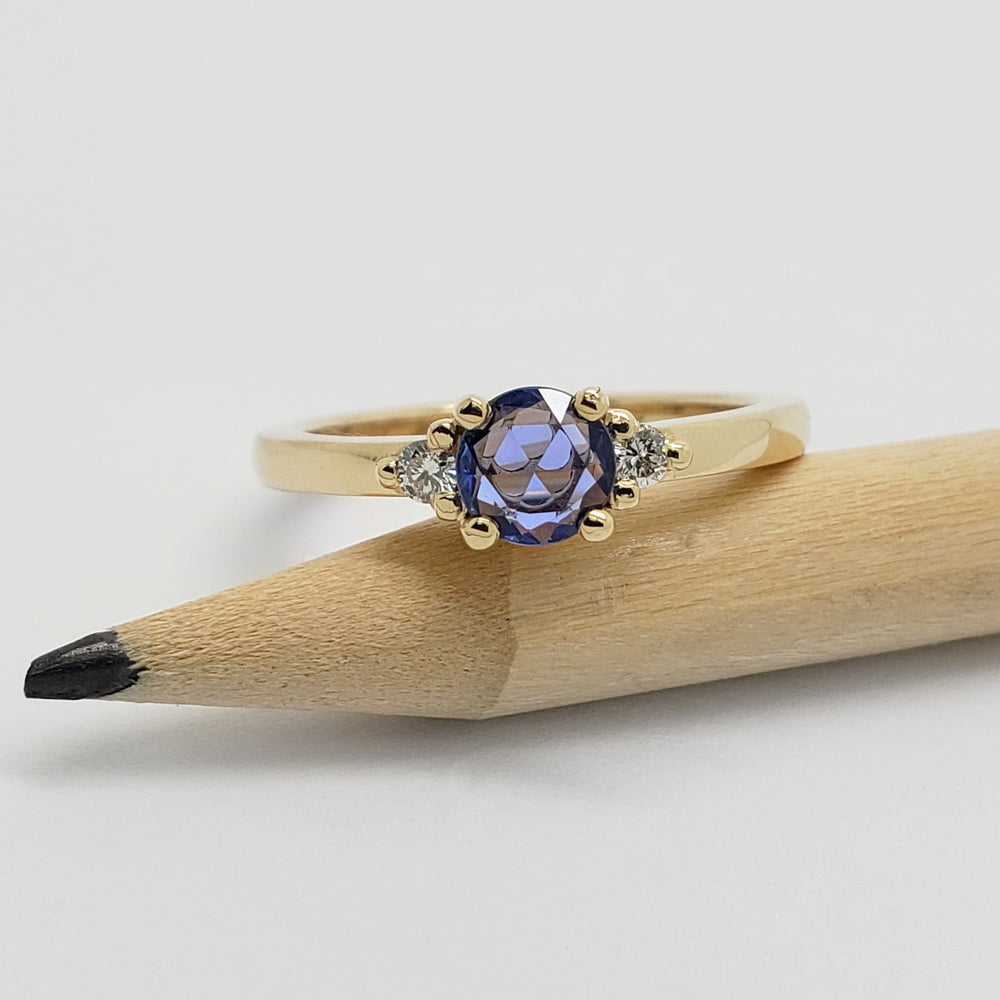 Blue Sapphire Engagement Ring | Era Design Vancouver Canada