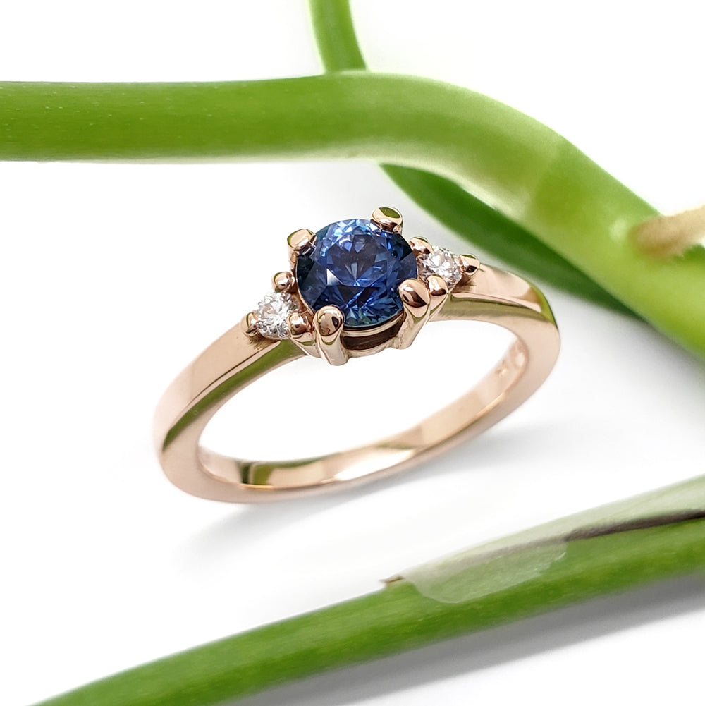 Montana Sapphire Engagement Ring | Era Design Vancouver Canada