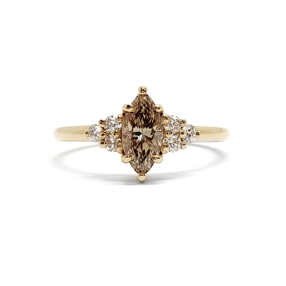 Champagne Diamond Engagement Ring | Era Design Vancouver Canada