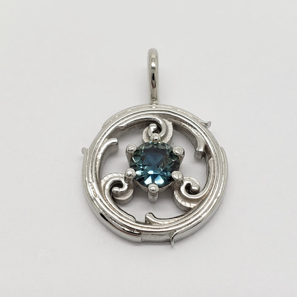 Gold and Sapphire Pendant | Era Design Vancouver Canada